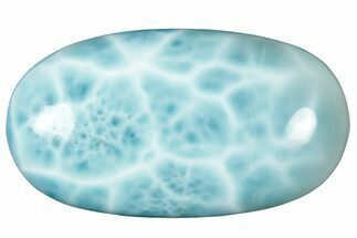 Polished Larimar Cabochon - Dominican Republic #315209
