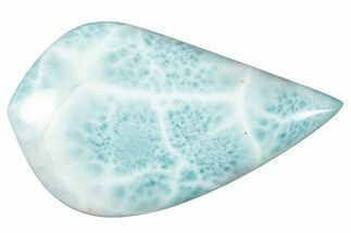 Polished Larimar Cabochon - Dominican Republic #315222