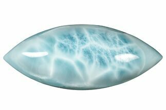 Polished Larimar Cabochon - Dominican Republic #315229