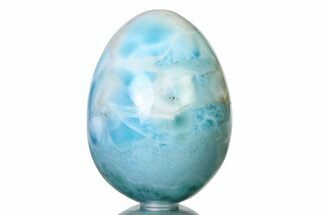 Polished Larimar Egg - Dominican Republic #315084