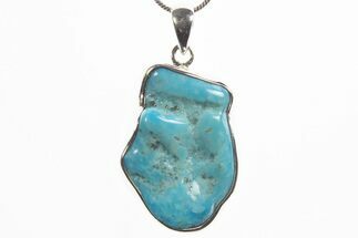 Kingman Turquoise Pendant (Necklace) - Sterling Silver #317565