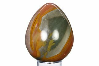 Polished Polychrome Jasper Egg - Madagascar #318144