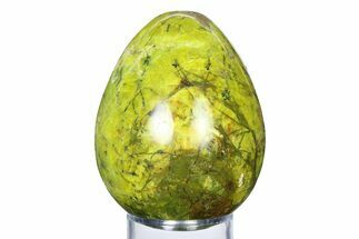 Polished Green Opal Egg - Madagascar #318203