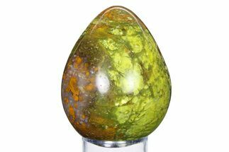 Polished Green Opal Egg - Madagascar #318204