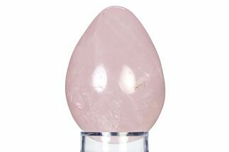 Polished Rose Quartz Egg - Madagascar #318295