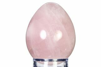 Polished Rose Quartz Egg - Madagascar #318310