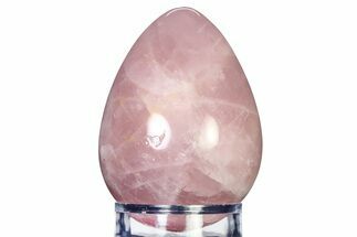 Polished Rose Quartz Egg - Madagascar #318312