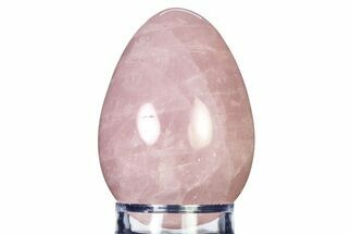 Polished Rose Quartz Egg - Madagascar #318315