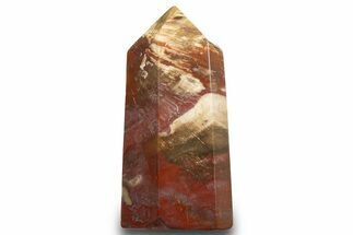 Colorful, Polished Petrified Wood Tower - Madagascar #318464