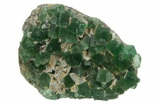 Fluorescent Green Fluorite Cluster - Diana Maria Mine, England #319137