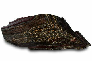 Polished Tiger Iron Stromatolite Slab - Billion Years #319479