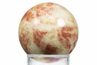 Polished Red Calcite Sphere - China #319458