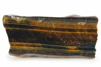 Polished Blue & Orange Tiger's Eye Slab - South Africa #320050