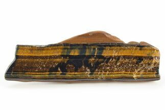 Polished Blue & Orange Tiger's Eye Slab - South Africa #320063