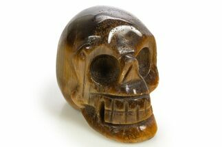Polished Tiger's Eye Skull - South Africa #320171
