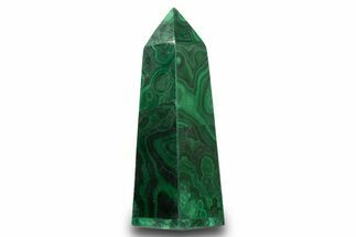 Tall Polished Malachite Obelisk - DR Congo #321149