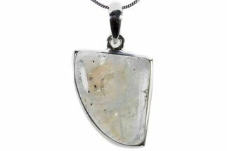 Adularescent Moonstone Pendant (Necklace) - Sterling Silver #321633