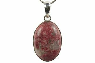 Polished Thulite Pendant (Necklace) - Norway #321503