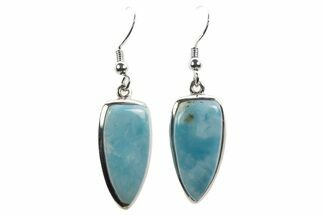 Stunning Larimar Earrings - Sterling Silver #321525