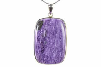 Siberian Charoite Pendant (Necklace) - Sterling Silver #321470