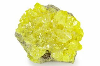 Bright-Yellow Sulfur Crystals - Bolivia #322542