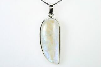 Adularescent Moonstone Pendant (Necklace) - Sterling Silver #321641
