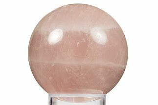 Polished Rose Quartz Sphere - Madagascar #323563