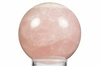 Polished Rose Quartz Sphere - Madagascar #323577