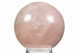 Polished Rose Quartz Sphere - Madagascar #323578