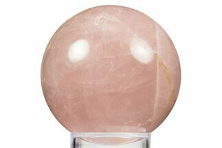 Polished Rose Quartz Sphere - Madagascar #323579