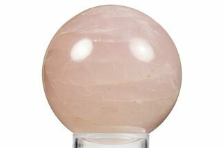 Polished Rose Quartz Sphere - Madagascar #323581