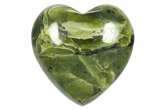Polished Polished Jade (Nephrite) Hearts #323955