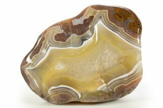 Tumbled Banded Agate Nodule - Kerrouchen, Morocco #324010