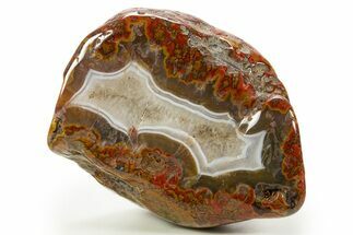 Tumbled Banded Agate Nodule - Kerrouchen, Morocco #324032