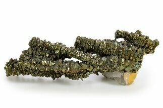 Iridescent Marcasite Stalactite with Barite - Linwood Mine, Iowa #324786