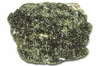 Sparkling Dark Green Epidote Crystals with Quartz - Turkey #325063