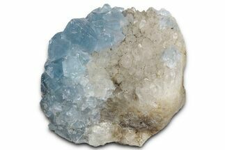 Blue Cubic Fluorite Crystals on Quartz - New Mexico #326156