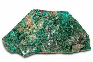 Sparkling Dioptase Crystal Cluster - Congo #326565