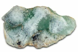 Green Cubic Fluorite Cluster With Purple Edges - Okorusu Mine #326538