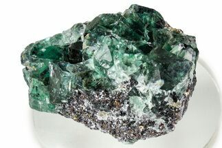 Gemmy Green Cubic Fluorite Cluster - Okorusu Mine #326542