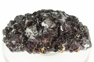 Lustrous Purple Cubic Fluorite Cluster - Okorusu Mine, Namibia #326554