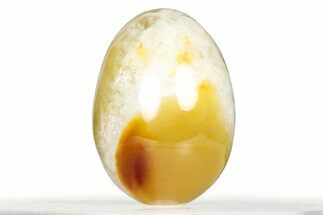 Polished Banded Brazilian Agate Egg #326818