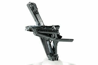 Very Lustrous Metallic Stibnite Crystals - Jiangxi, China #326621