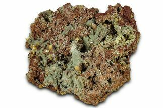 Tabular, Orange Wulfenite & Green Botryoidal Mimetite - Mexico #327473