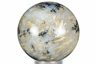 Polished Dendritic Agate Sphere - Fluorescent! #327419