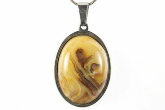 Australian Crazy Lace Agate Pendant (Necklace) - Includes Chain #327653
