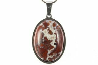 Brecciated Jasper Pendant (Necklace) - Includes Chain #327656