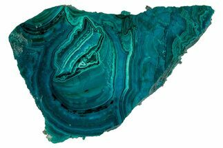 Polished Banded Chrysocolla and Malachite - Bagdad Mine, Arizona #327659