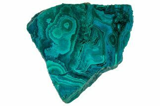 Polished Banded Chrysocolla and Malachite - Bagdad Mine, Arizona #327666
