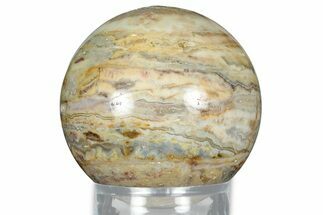 Polished Banded Lace Agate Sphere #327992